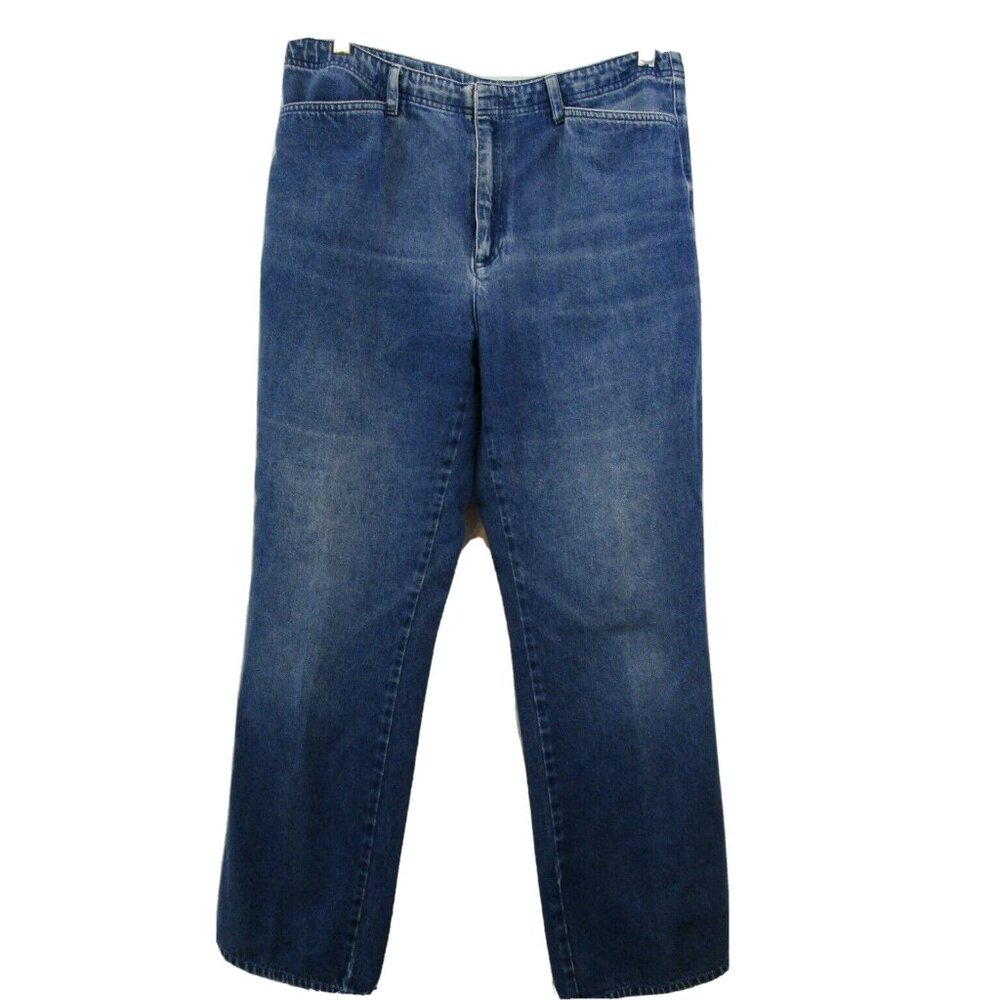Liz Claiborne LIZWEAR Denim Jeans Size 14 High Waist Medium Wash 100% Cotton